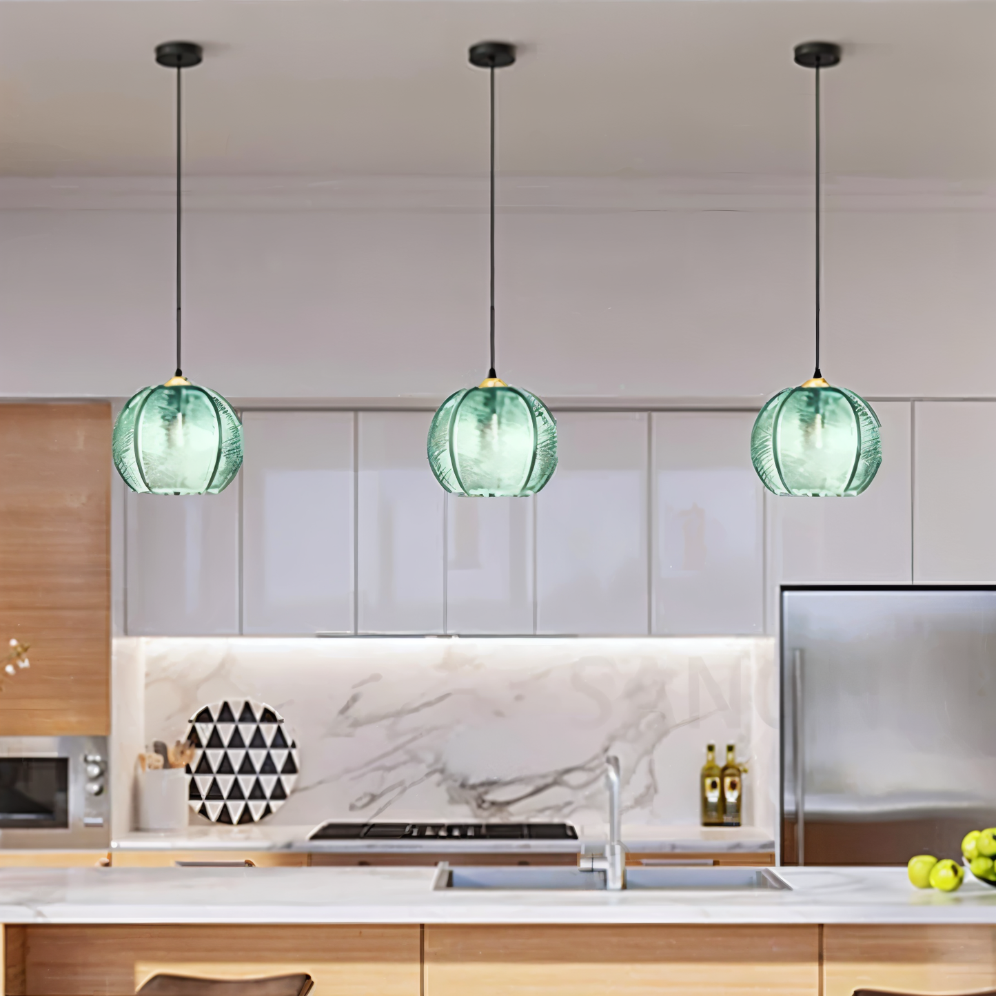 Verrinia | Ophanging en Gestreept Glas – Retro & Moderne Elegant