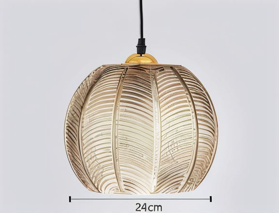 Verrinia | Ophanging en Gestreept Glas – Retro & Moderne Elegant