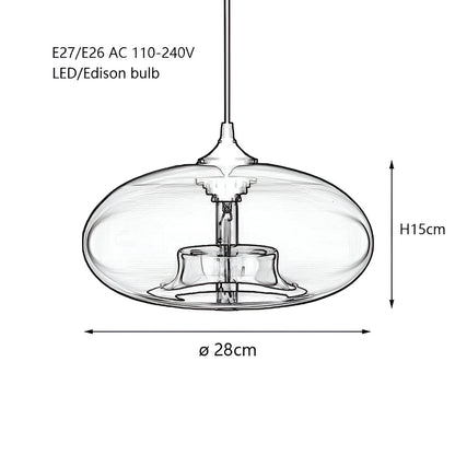 JoyPop – Vintage glazen decoratieve hanglamp