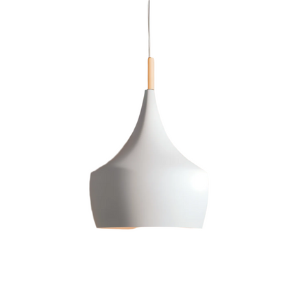 Geomora | Moderne geometrische LED-hanglamp in zwart en wit aluminium