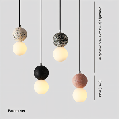Gemilux | Dubbele glazen bol hanglamp – elegante verlichting voor eetkamer