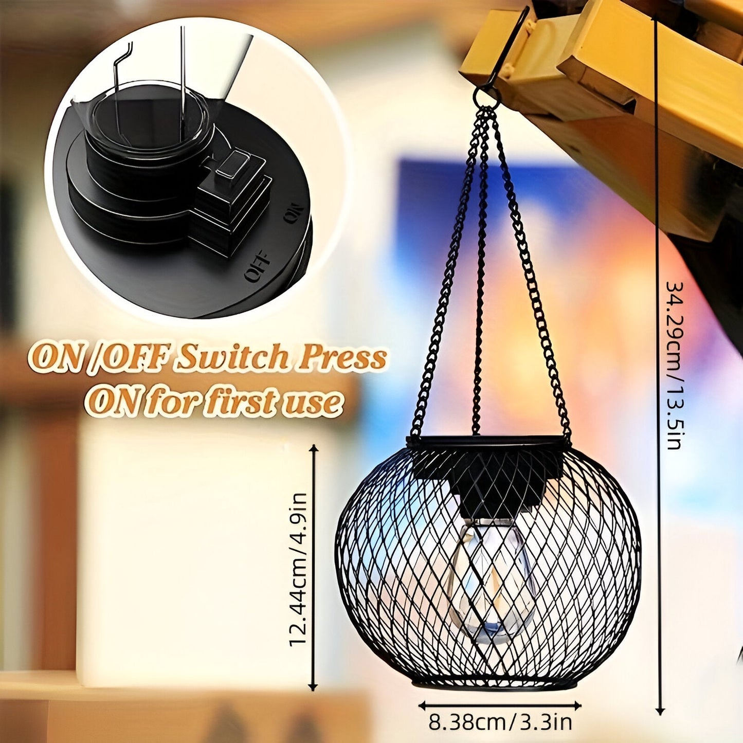 SOLVANTA GLOW – waterdichte buiten zonne-ophanging