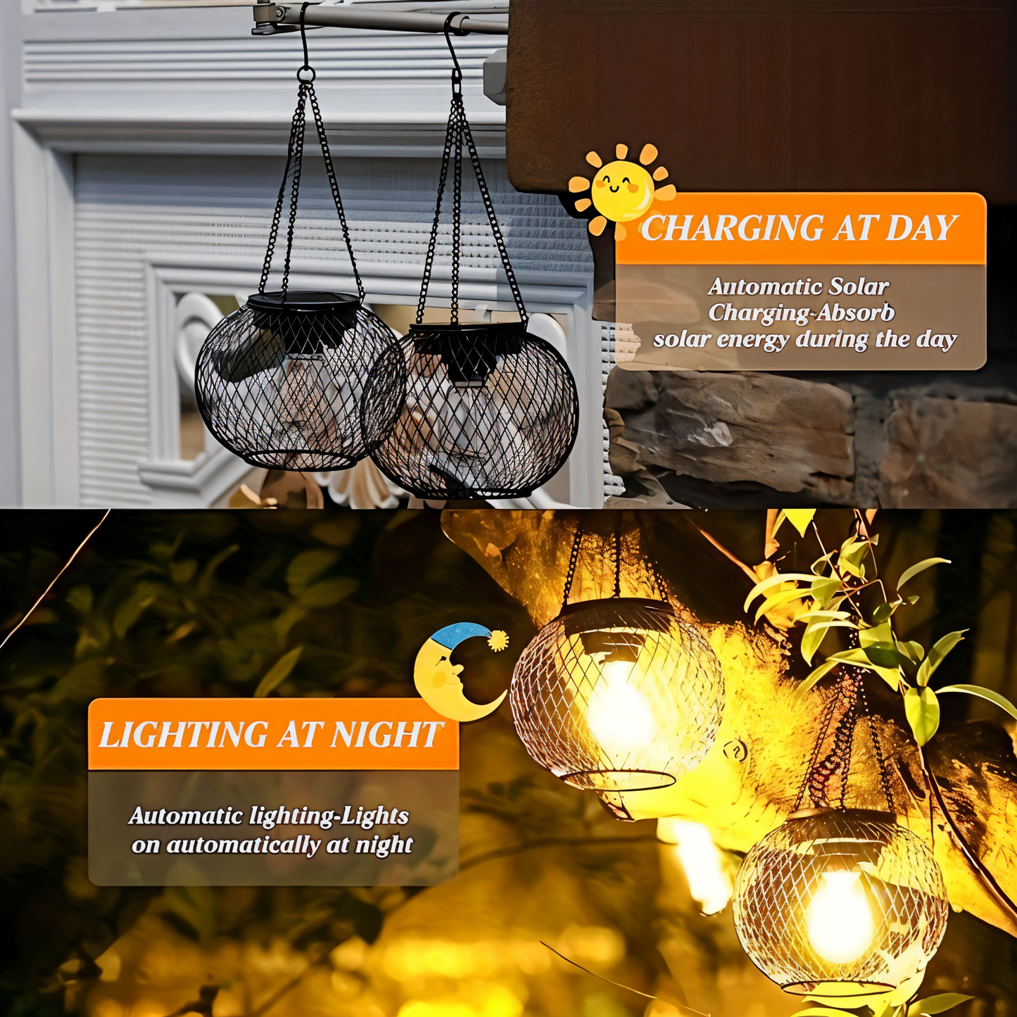 SOLVANTA GLOW – waterdichte buiten zonne-ophanging