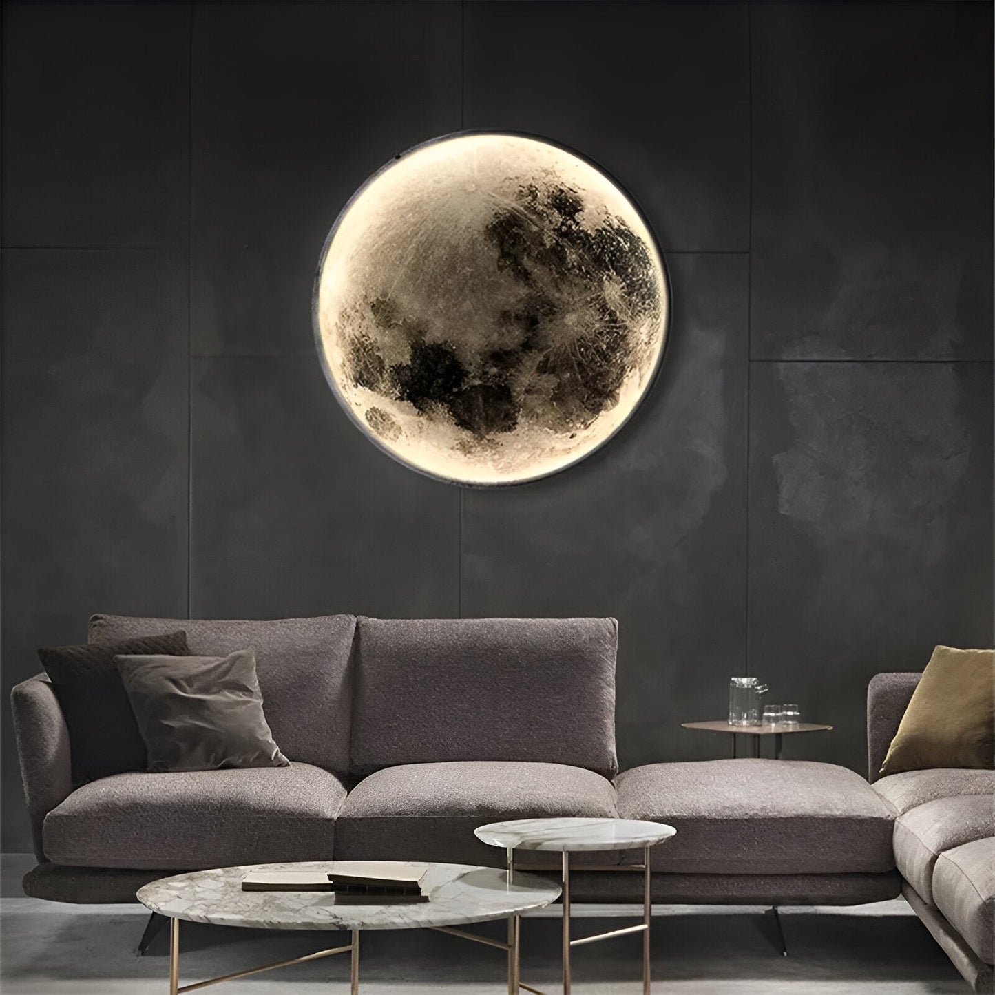 MoonSculpt – 3D muurdecoratie in de vorm van een maan, verstelbaar en dimbaar