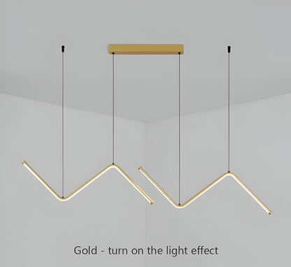 Luxurzi | Driehoekige LED-ophanging design – Moderne en luxueuze verlichting