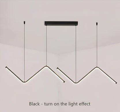 Luxurzi | Driehoekige LED-ophanging design – Moderne en luxueuze verlichting