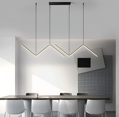 Luxurzi | Driehoekige LED-ophanging design – Moderne en luxueuze verlichting