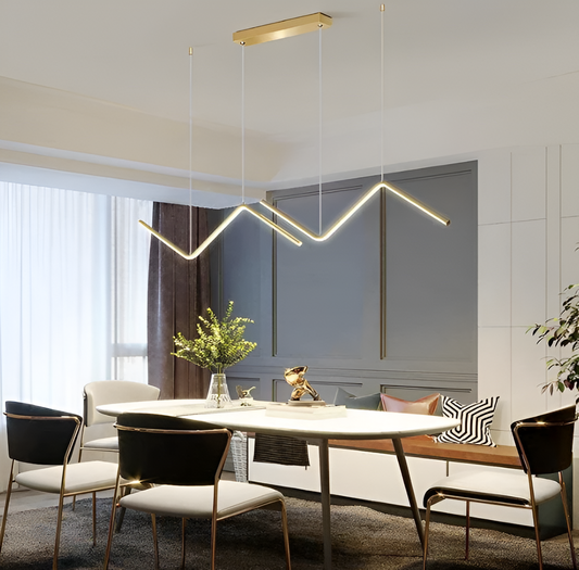 Luxurzi | Driehoekige LED-ophanging design – Moderne en luxueuze verlichting