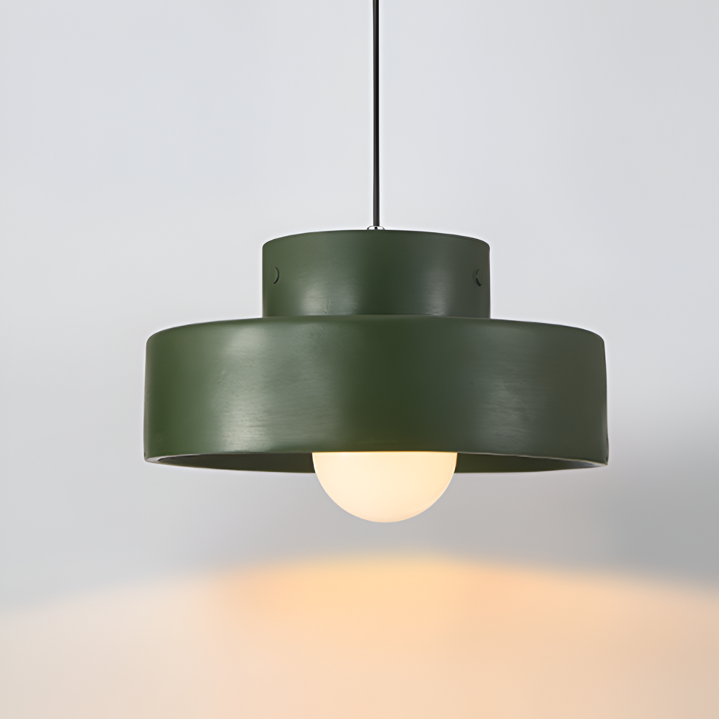 ResaLune | Ronde Hanglamp Stijl Wabi-Sabi Rood Macaron