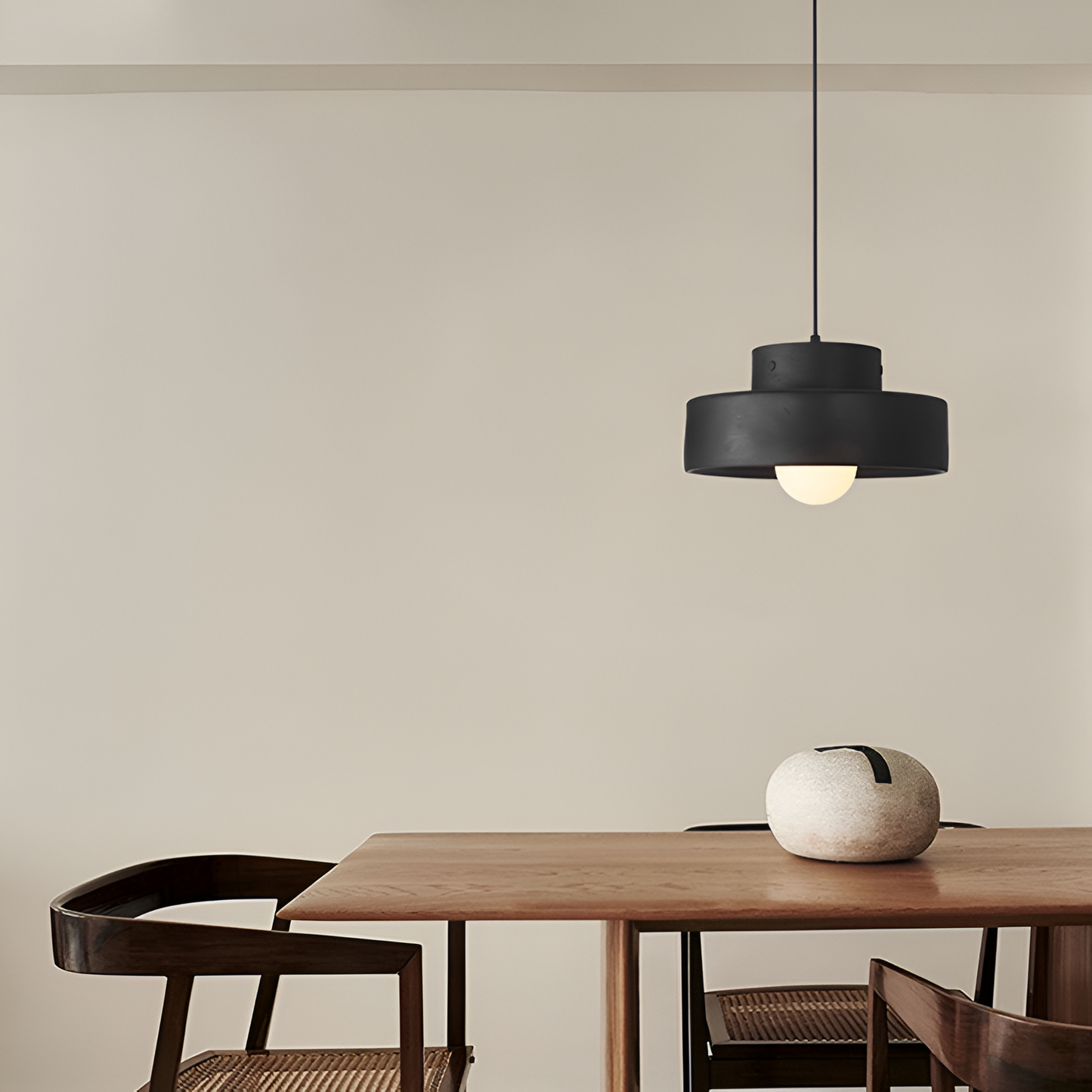 ResaLune | Ronde Hanglamp Stijl Wabi-Sabi Rood Macaron