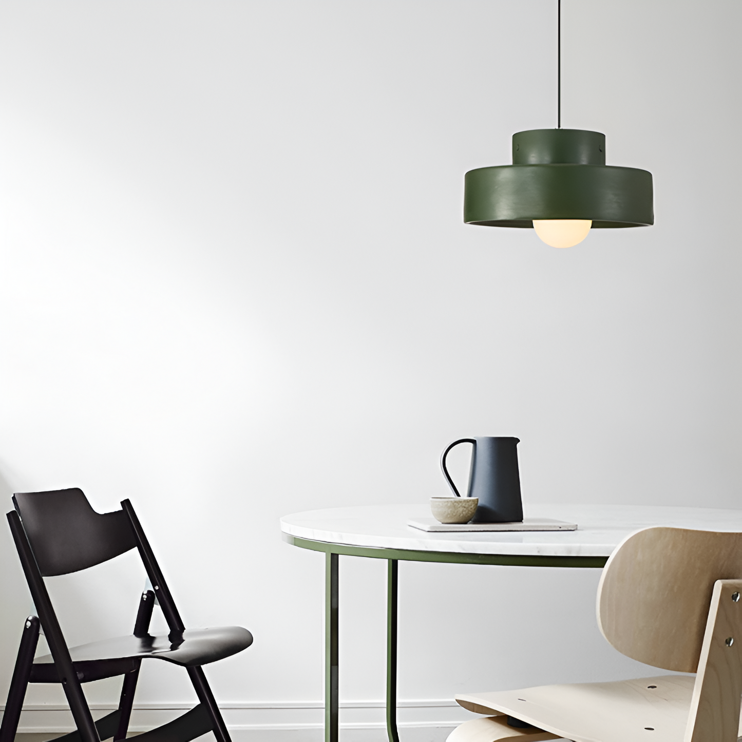ResaLune | Ronde Hanglamp Stijl Wabi-Sabi Rood Macaron