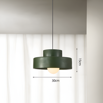 ResaLune | Ronde Hanglamp Stijl Wabi-Sabi Rood Macaron
