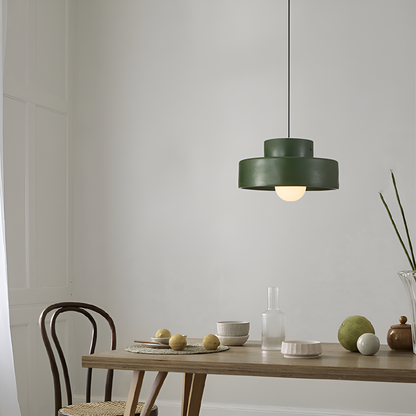 ResaLune | Ronde Hanglamp Stijl Wabi-Sabi Rood Macaron