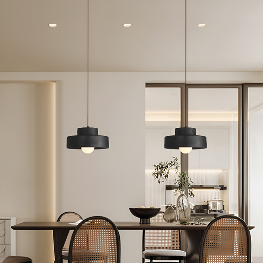 ResaLune | Ronde Hanglamp Stijl Wabi-Sabi Rood Macaron