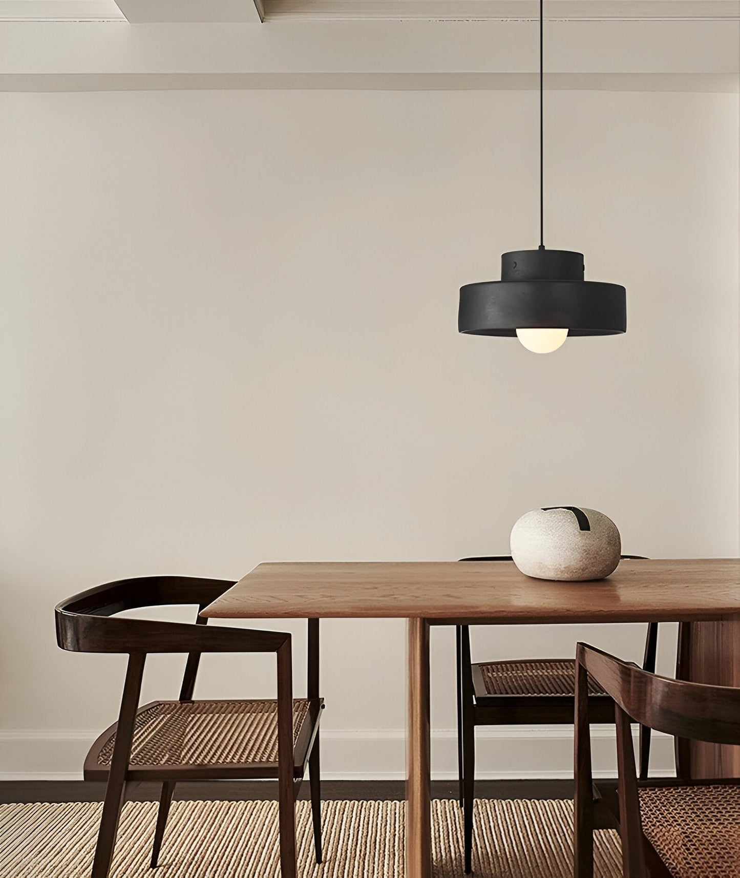 ResaLune | Ronde Hanglamp Stijl Wabi-Sabi Rood Macaron