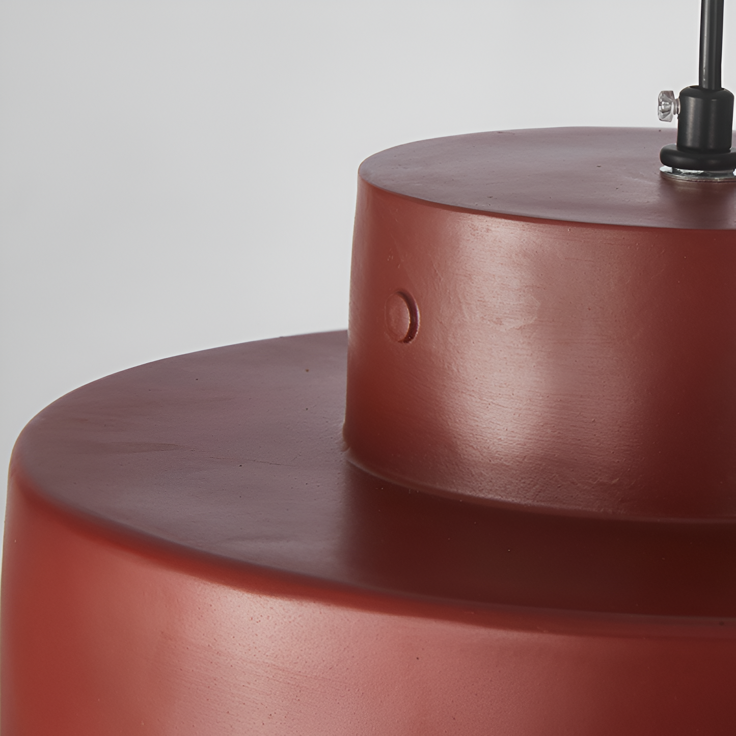 ResaLune | Ronde Hanglamp Stijl Wabi-Sabi Rood Macaron