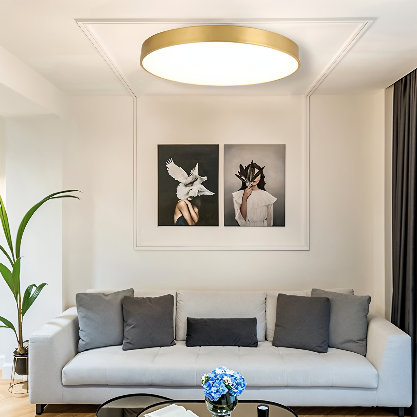 Veloura | Ultradunne Ronde LED Plafondlamp – Macaron Design