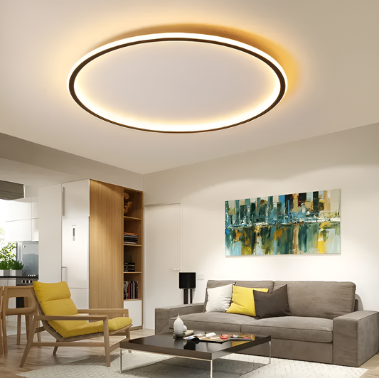 Orbella | Ronde dimbare LED-plafondlamp van glas en metaal