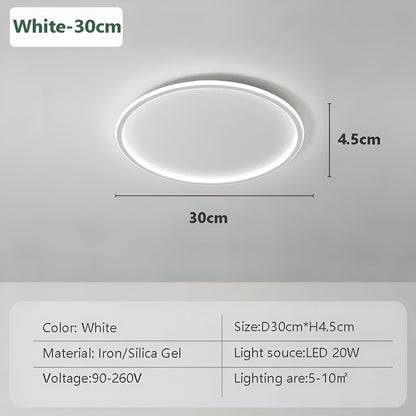 Orbella | Ronde dimbare LED-plafondlamp van glas en metaal