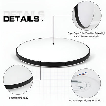 SlimCirc | Extra-dunne Ronde LED Plafondlamp – Stof- en Insectenbestendig
