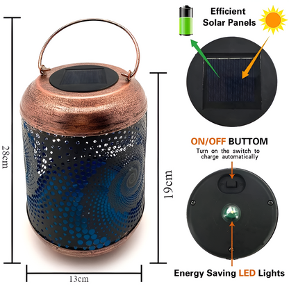 Twinaura – Zonne Tuinlamp met Spiraalpatroon