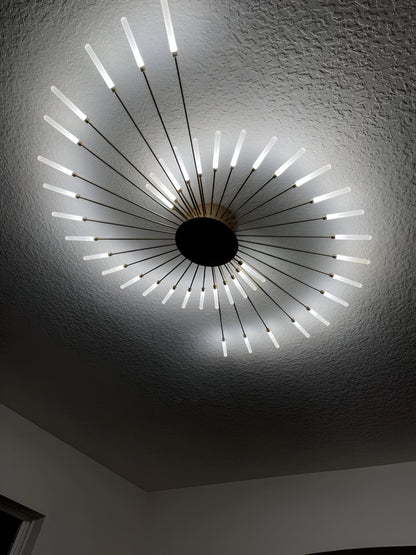 SpiraBright | LED Plafondlamp Noord-Europees met Vuurwerk Design