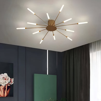 SpiraBright | LED Plafondlamp Noord-Europees met Vuurwerk Design