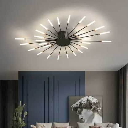 SpiraBright | LED Plafondlamp Noord-Europees met Vuurwerk Design