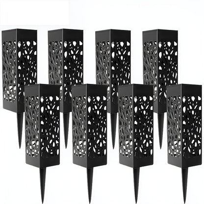 LumaRay – Lot de 2 Lampes Solaires de Jardin en Acier Inoxydable