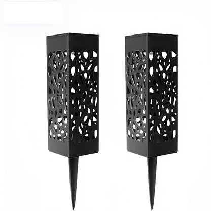 LumaRay – Lot de 2 Lampes Solaires de Jardin en Acier Inoxydable