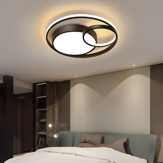 Cirquella | Ronde Dimbare LED Plafondlamp met Drievoudige Ring