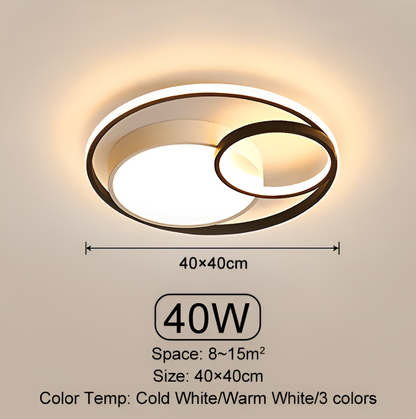 Cirquella | Ronde Dimbare LED Plafondlamp met Drievoudige Ring