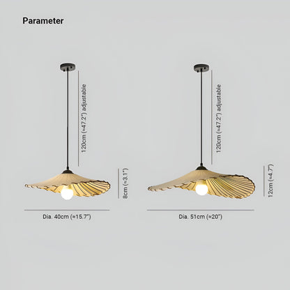 Hinari | Japanse hanglamp van wit textiel en natuurlijk hout