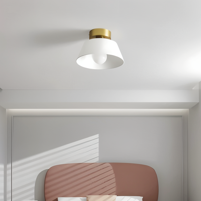 Retrovia | Plafonnier Métallique LED Style Vintage Noir & Blanc