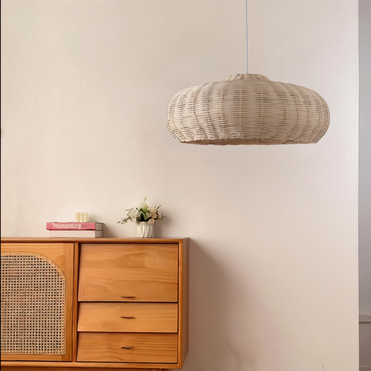 Solbaya | Handgemaakte hanglamp van gevlochten rotan – natuurlijke vintage stijl
