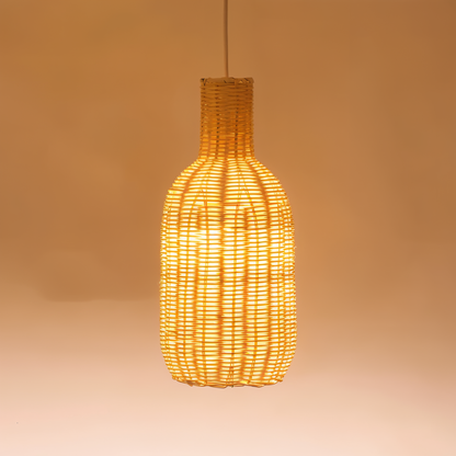 Solbaya | Suspension Artisanale en Rotin Tressé – Style Vintage Naturel