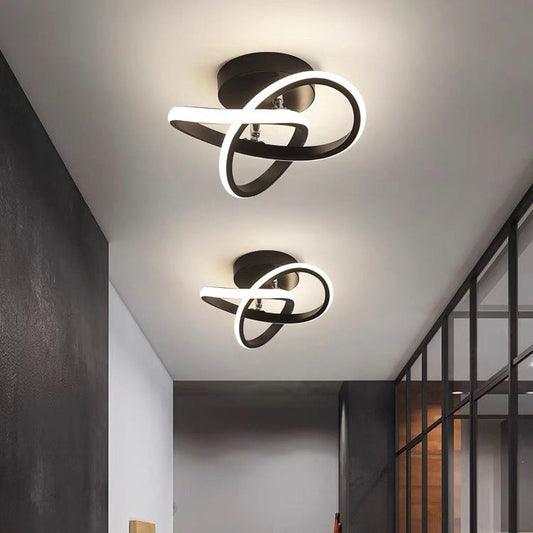 Luminairea | Moderne witte metalen LED-plafondlamp