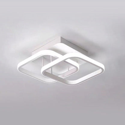 Luminairea | Moderne witte metalen LED-plafondlamp