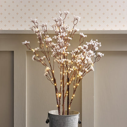 BLOSSERA TWIGS – Set van lichtgevende takken met witte bloemen