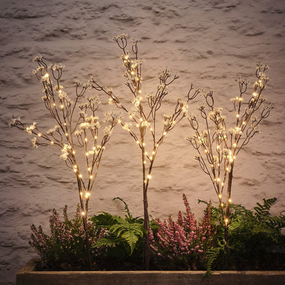BLOSSERA TWIGS – Set van lichtgevende takken met witte bloemen