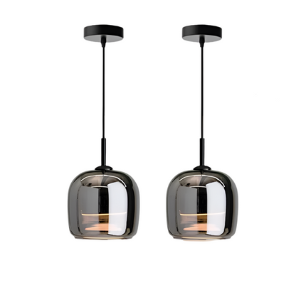 NoirNorse – Noordse hanglamp in zwart glas