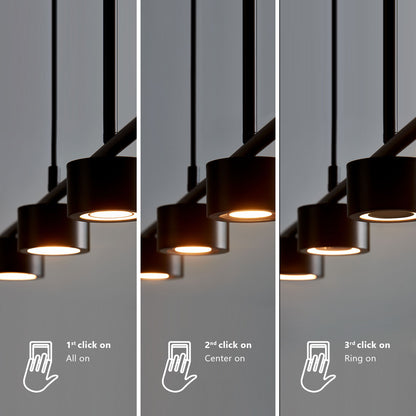 LumiNord | LED hanglamp 4 spots met geïntegreerde MoodMaker