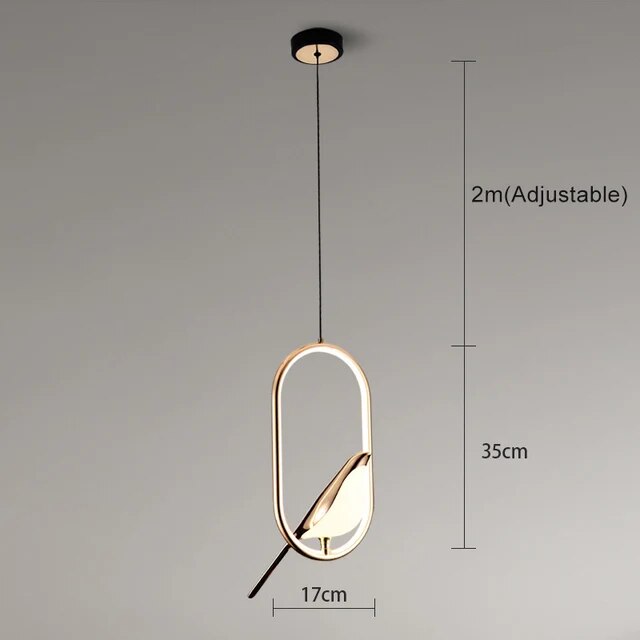 Ophangingsontwerp Sculpturaal Goudkleurig | LumiAile
