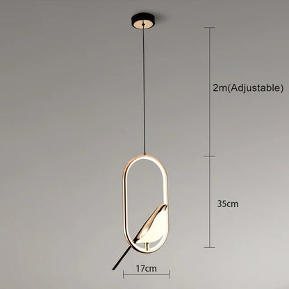 Ophangingsontwerp Sculpturaal Goudkleurig | LumiAile
