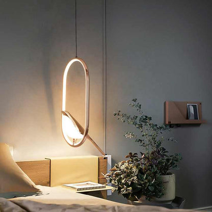 Ophangingsontwerp Sculpturaal Goudkleurig | LumiAile