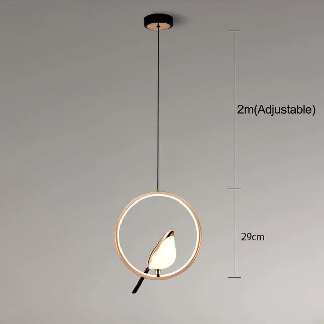 Ophangingsontwerp Sculpturaal Goudkleurig | LumiAile