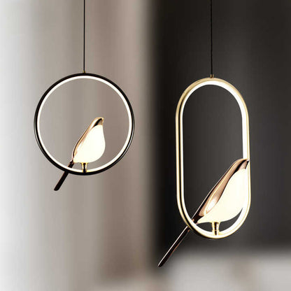 Ophangingsontwerp Sculpturaal Goudkleurig | LumiAile