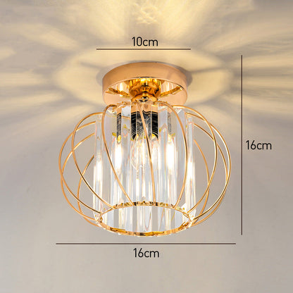Glacera | Plafondlamp Glas & Metaal in Noordse Stijl