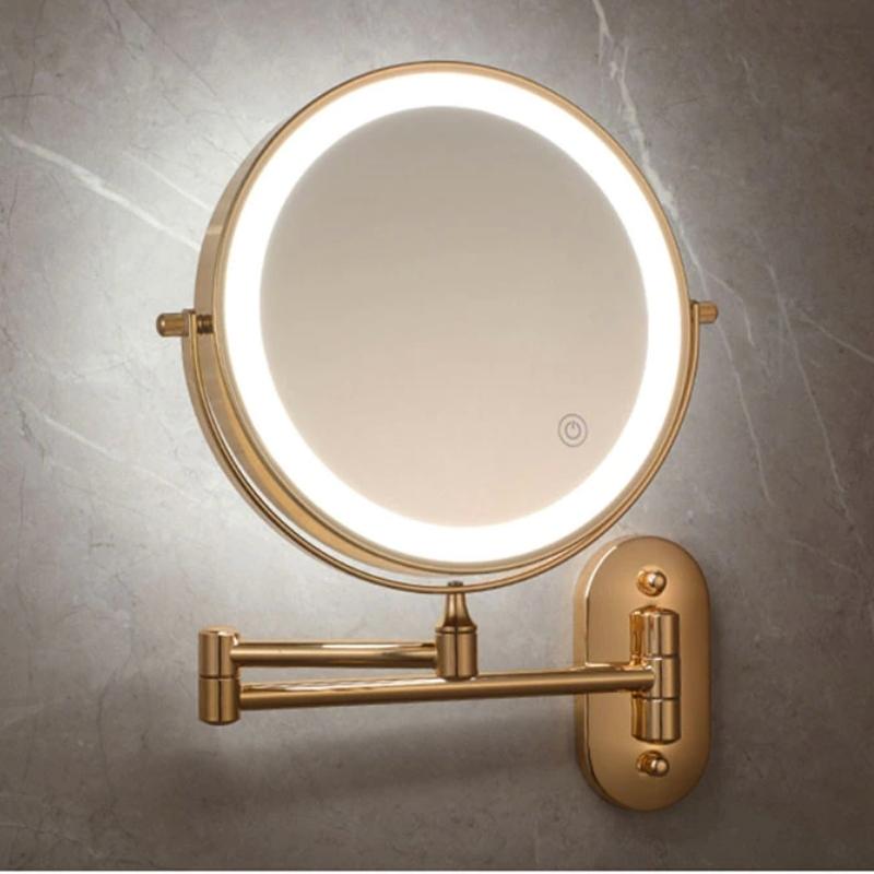 RadiantGaze – Oplaadbare LED Vergrotende Spiegel voor Make-up en Badkamer