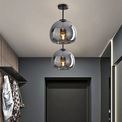 Vintara | Moderne plafondlamp en koperen glas